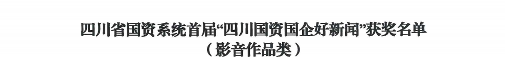 四川省尊龍凱時(shí)集團(tuán)榮獲首屆“四川國(guó)資國(guó)企好新聞”銀銅兩獎(jiǎng)